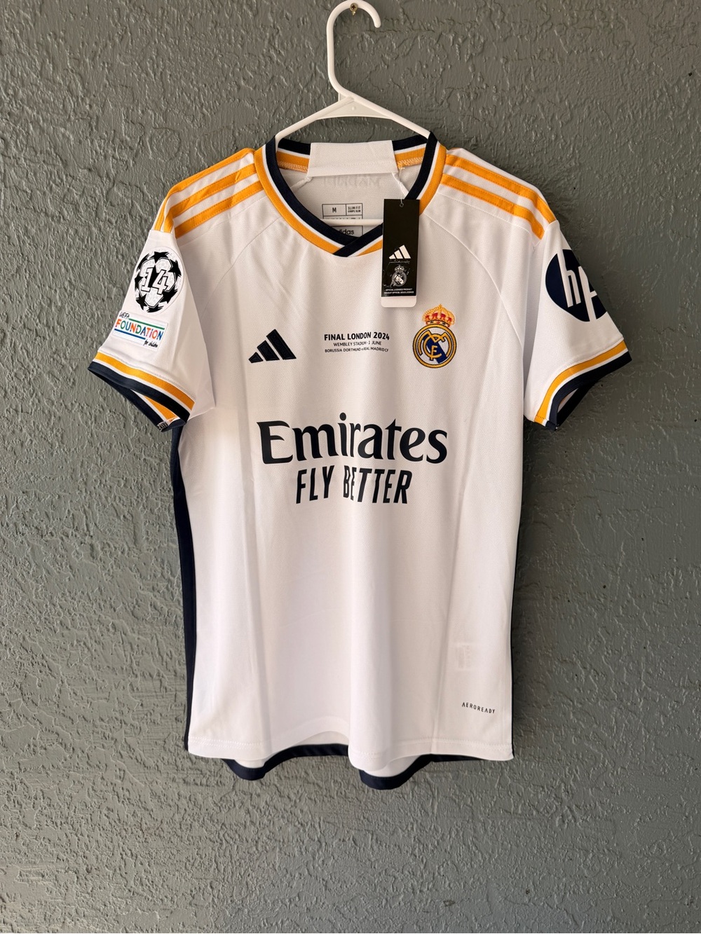 Kroos Real Madrid 2024 Final White Jersey Men Size - Picture 2 of 4